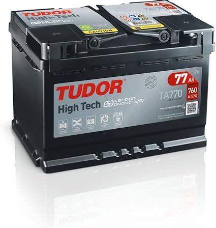 Batterie HIGH TECH TUDOR TA770 12V 77Ah 760A.